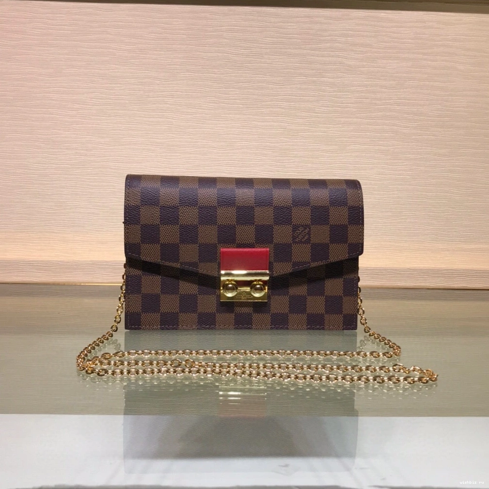 WIS WALLET CHAIN CROISETTE VUITTON LOUIS 1229